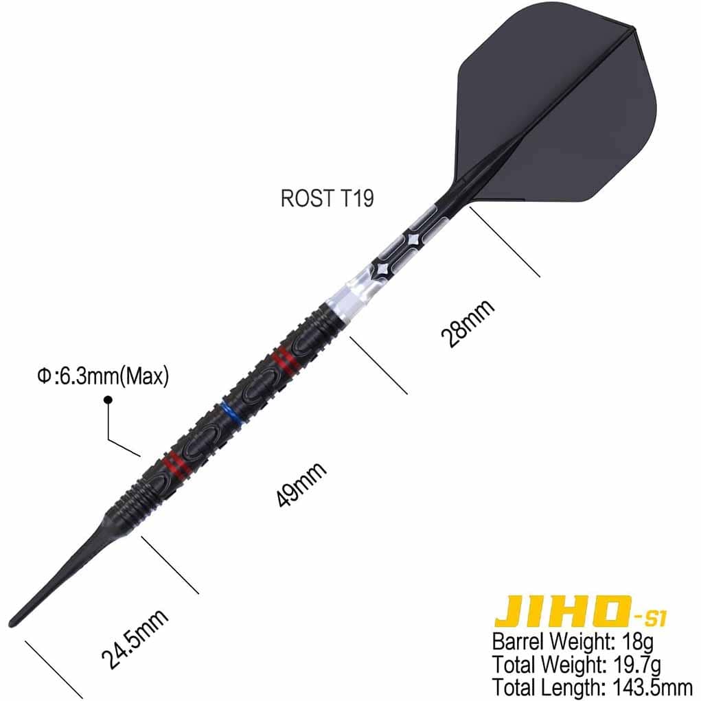 Dardos Cuesoul Jiho S1 Soft Tip 90 18g 50786 Manuelgil