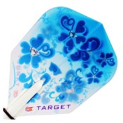 Plumas Target Darts Pro 100 Kitten Vision NO6 Flores Azules - 3