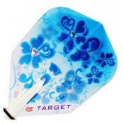 Plumas Target Darts Pro 100 Kitten Vision NO6 Flores Azules - 1