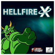 Goma Para Pala Ping Pong Sauer Troger Hellfire X Negra OX - 1