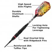 Dardos Viper Jaguar Darts 80% 18gr - 6