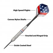 Dardos Fat Cat Darts Support Our Troops Nickel 23gr - 3