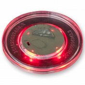 Disco Mesa Aire Led Rojo 65mm