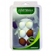 Pack 6 Bolas Futbolin 3 Corcho Natural + 3 Corcho Blanco - 1