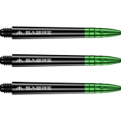 Cañas Mission Darts Sabre Polycarbonate Negra Verde Intermedia 41mm - 2