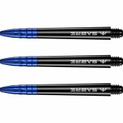 Cañas Mission Darts Sabre Polycarbonate Negra Azul Larga 48mm - 2