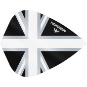 Plumas Mission Darts Kite Alliance Union Jack Negro Blanco - 2