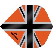 Plumas Mission Darts No2 Std Alliance-X Union Jack Negro Naranja - 2