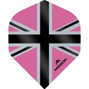 Plumas Mission Darts No2 Std Alliance-X Union Jack Negro Rosa