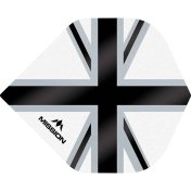 Plumas Mission Darts No2 Std Alliance-X Union Jack Negro Blanco - 2