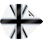 Plumas Mission Darts No2 Std Alliance-X Union Jack Negro Blanco - 3