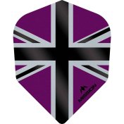 Plumas Mission Darts No6 Std Alliance-X Union Jack Negro Morado - 1