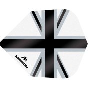 Plumas Mission Darts No6 Std Alliance-X Union Jack Negro Blanco - 2