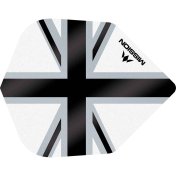 Plumas Mission Darts No6 Std Alliance-X Union Jack Negro Blanco - 3