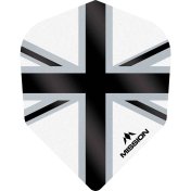 Plumas Mission Darts No6 Std Alliance-X Union Jack Negro Blanco - 1