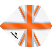 Plumas Mission Darts No2 Std Alliance Union Jack Blanco Naranja - 2