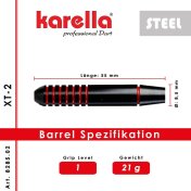 Dardos Karella XT 2 Serie Laton 21g - 5