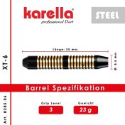 Dardos Karella XT 6 Serie Laton 23g - 5