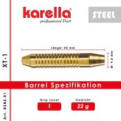 Dardos Karella XT 1 Serie Laton 22g - 5