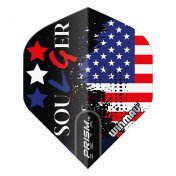 Plumas Winmau Darts Prism Zeta Soulger Flag Flight - 1