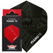 Plumas Bulls Darts Piano 75 No2 Standard Negro 5 Packs