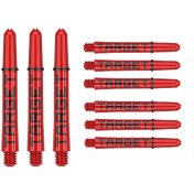   Cañas Target Pro Grip Tag Shaft Short 3 sets Red Black (41mm)