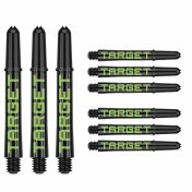 Cañas Target Pro Grip Shaft Short 3 sets Black Green (34mm)