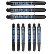 Cañas Target Pro Grip Tag Shaft Short 3 sets Black Blue(34mm) - 3