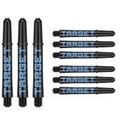 Cañas Target Pro Grip Shaft Short 3 sets Black Blue(34mm)