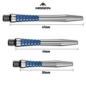 Cañas Mission Aluminio Atom 13 Shaft Natural Blue 35mm - 3