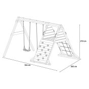 Columpio de escalada doble de madera Spider King - 2