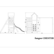 Estructura de escalada de madera Chester de Fungoo - 5