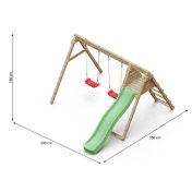 Doble columpio y tobogán Fungoo BAXY KD - 5