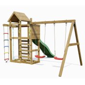 Parque infantil de madera Fungoo Mixter con tobogán, columpio doble y columpio - 2