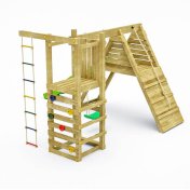 Fungoo Climber juego de jardín de madera con escalada, tobogán y columpio - 2