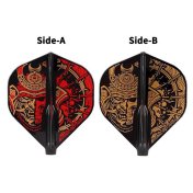 Plumas Fit Flight Samurai Skull A Negro Standard  - 2