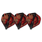 Plumas Fit Flight Samurai Skull A Negro Standard 