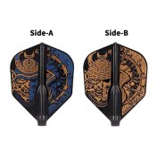 Plumas Fit Flight Samurai Skull B Negro Shape - 2