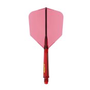 Plumas Cuesoul Rost 77 Rojo Transparente Big Wing - 2