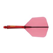 Plumas Cuesoul Rost 77 Rojo Transparente Big Wing - 3