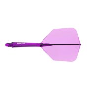 Plumas Cuesoul Rost 77 Naranja-Morado-Rosa Transparente Big Wing - 4