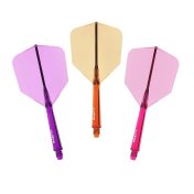 Plumas Cuesoul Rost 77 Naranja-Morado-Rosa Transparente Big Wing - 1