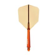 Plumas Cuesoul Rost 77 Naranja Transparente Big Wing - 2