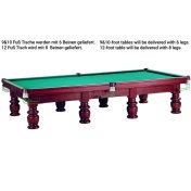 Mesa Billar Snooker Chancellor II Caoba 9-10-12ft - 2