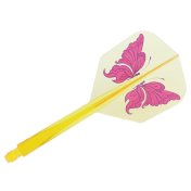 Plumas Condor Axe Swallowtail Butterfly Shape S Amarilla 21.5mm 3 Uds.  - 2