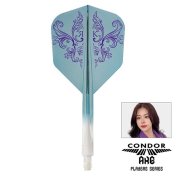 Plumas Condor Axe Shape Charm Rosa Kwok Blue S 21.5mm 3 Uds. - 2