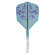 Plumas Condor Axe Shape Charm Rosa Kwok Blue S 21.5mm 3 Uds.