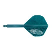 Plumas Condor Axe Doodle Feather Verde Azul Standard S 21.5m 3 Uds.  - 2