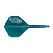 Plumas Condor Axe Doodle Feather Verde Azul Standard S 21.5m 3 Uds.  - 3