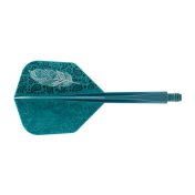 Plumas Condor Axe Doodle Feather Verde Azul Shape S 21.5m 3 Uds.  - 2